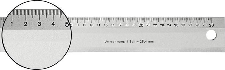 Aluminium-Maßstab 300mm FORMAT
