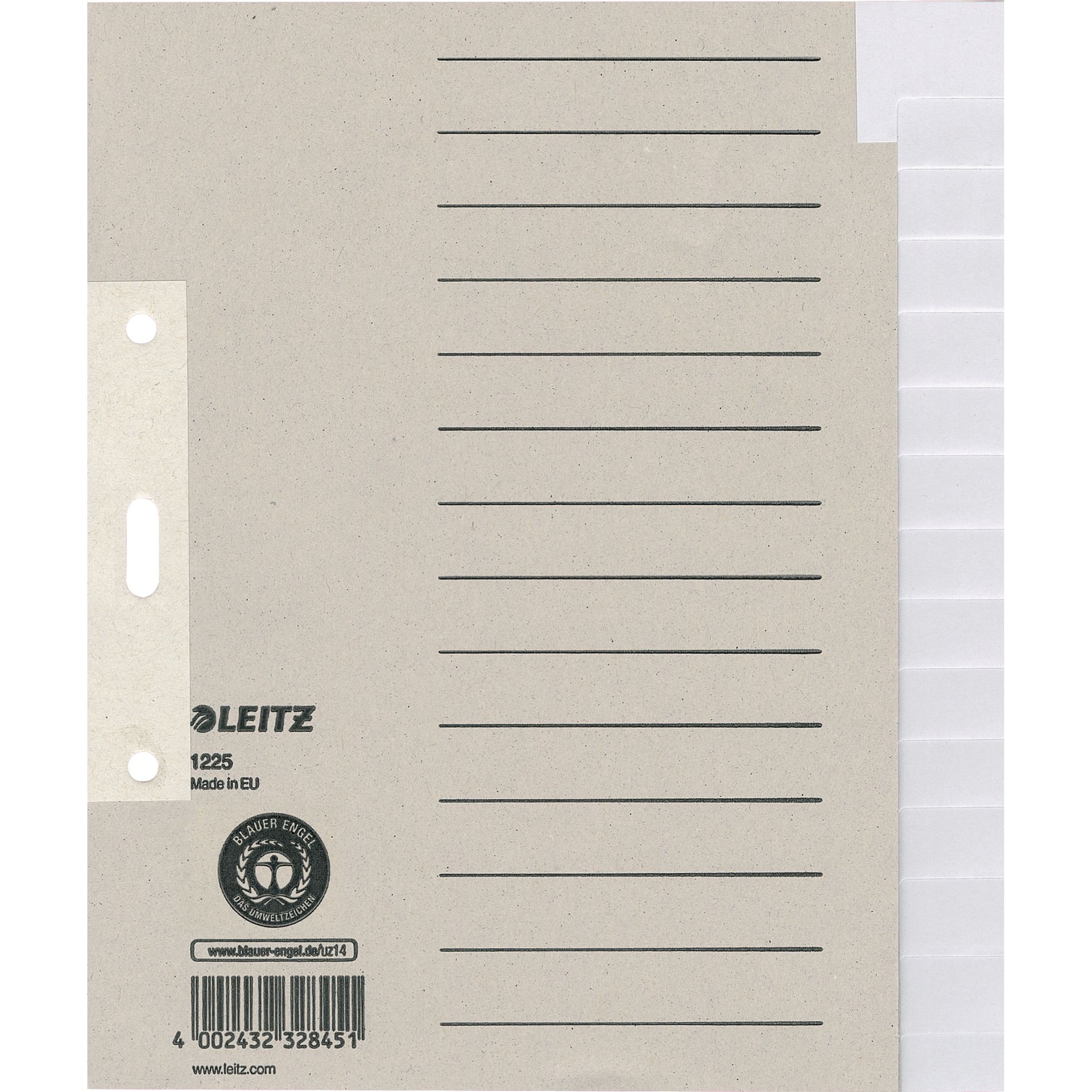 Blankoregister DIN A5 Tauenpapier grau