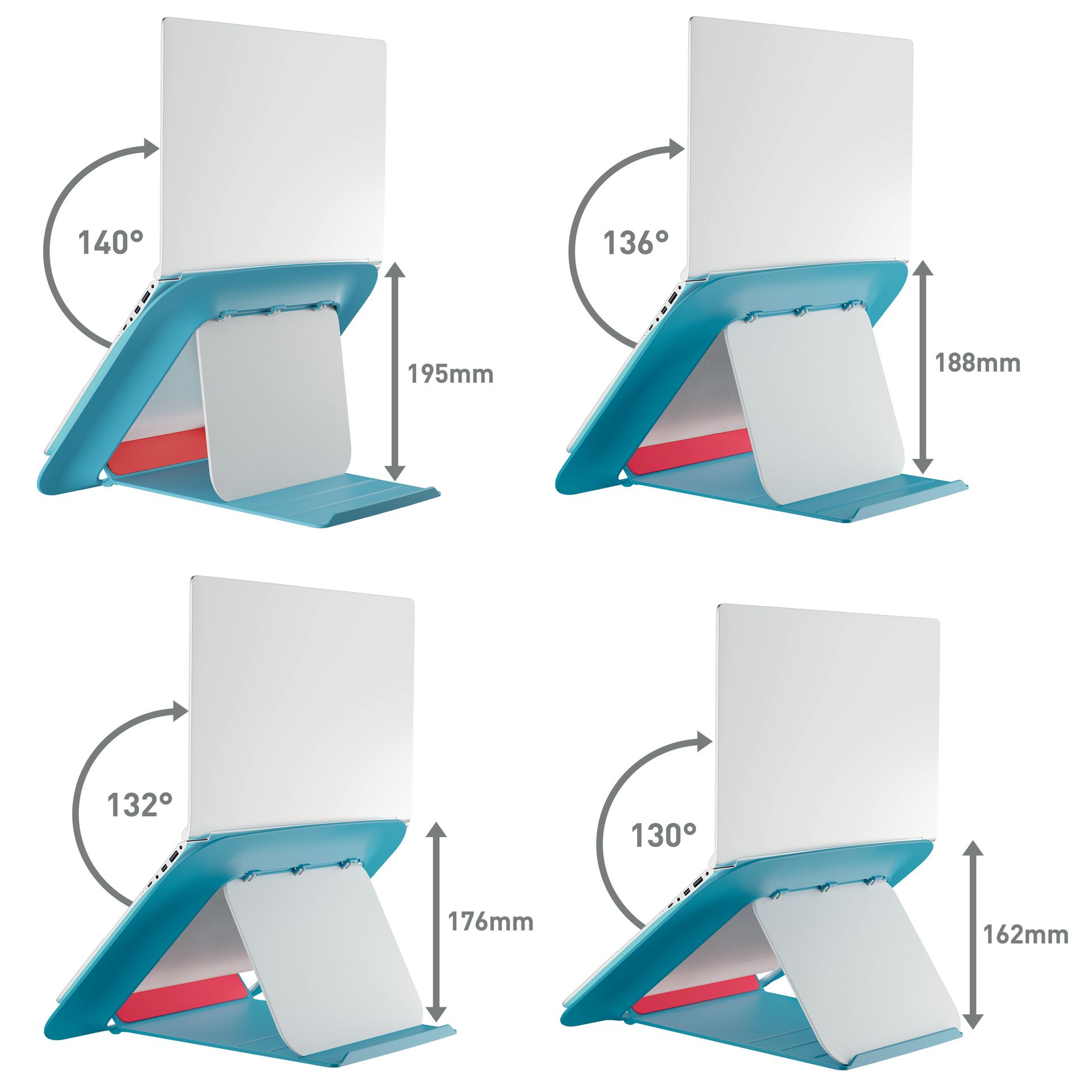 Laptopständer Ergo Cosy höhenverstellbar blau