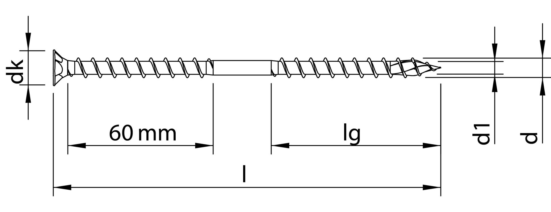 HECO-TOPIX-plus Therm 8,0 x 200, Senkkopf mit Frästaschen, HECO-Drive, UK-Gewinde, verzinkt blau, A3K, 50 Stück, VARIANTA-Handwerkerverpackung