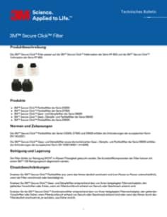 3M™ Secure Click™ Filter A1B1E1K1Hg P3R, mit Dual Flow, D8097