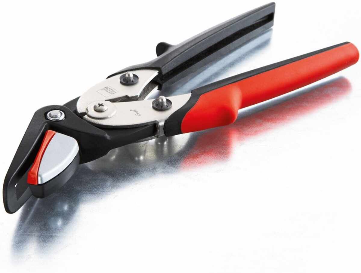 Sicherheitsbandeisenschere mit Hebelübersetzung