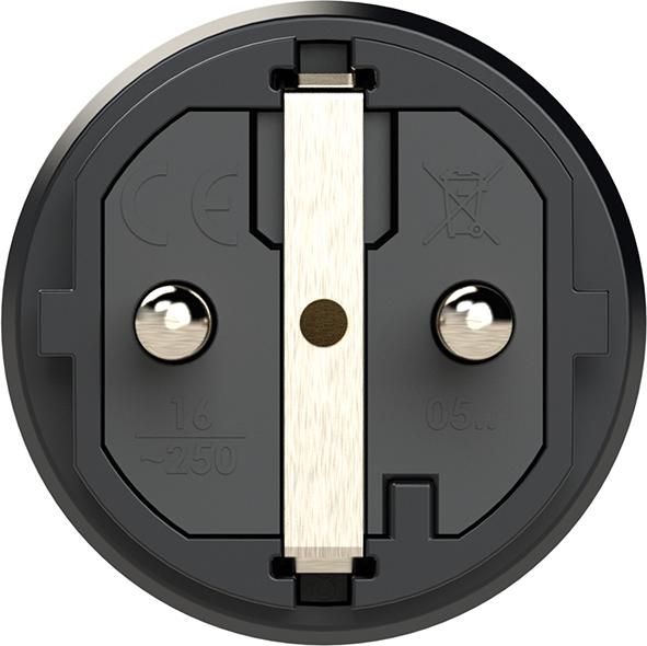 Schutzkontaktstecker IP54 Vollgummi 16A / 250V AC / 3p (2P+E)