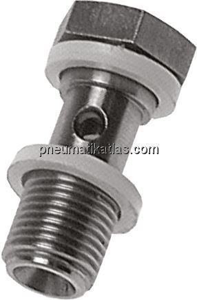 Verschraubung, L-Ringstück M 5-6x4mm, 1.4571 o. Mutter