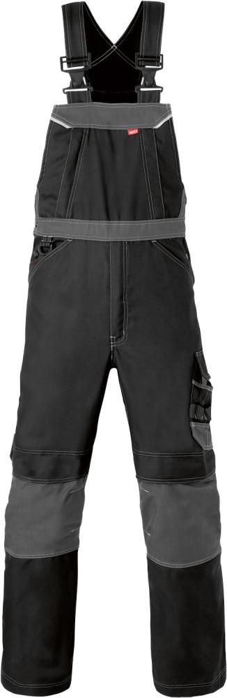 Latzhose Attitude, Gr.48, schwarz/kohlengrau
