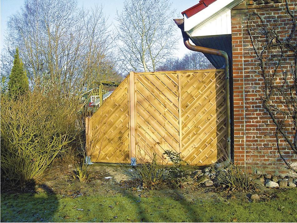 Maxi-Diagonal 1 180 x 180 cm kdi grün Rahmen 45/45mm Lamellen geriffelt & geschraubt