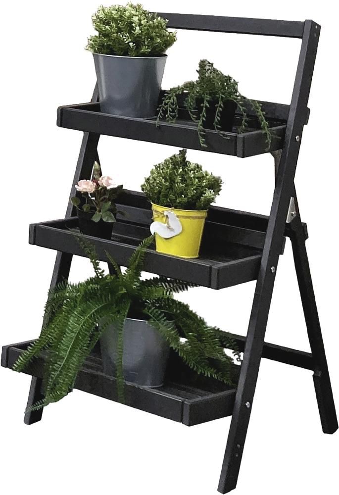 ESTRAGON Kräuterleiter 100 x 50 x 58 cm, ANTHRAZIT Kunststoff
