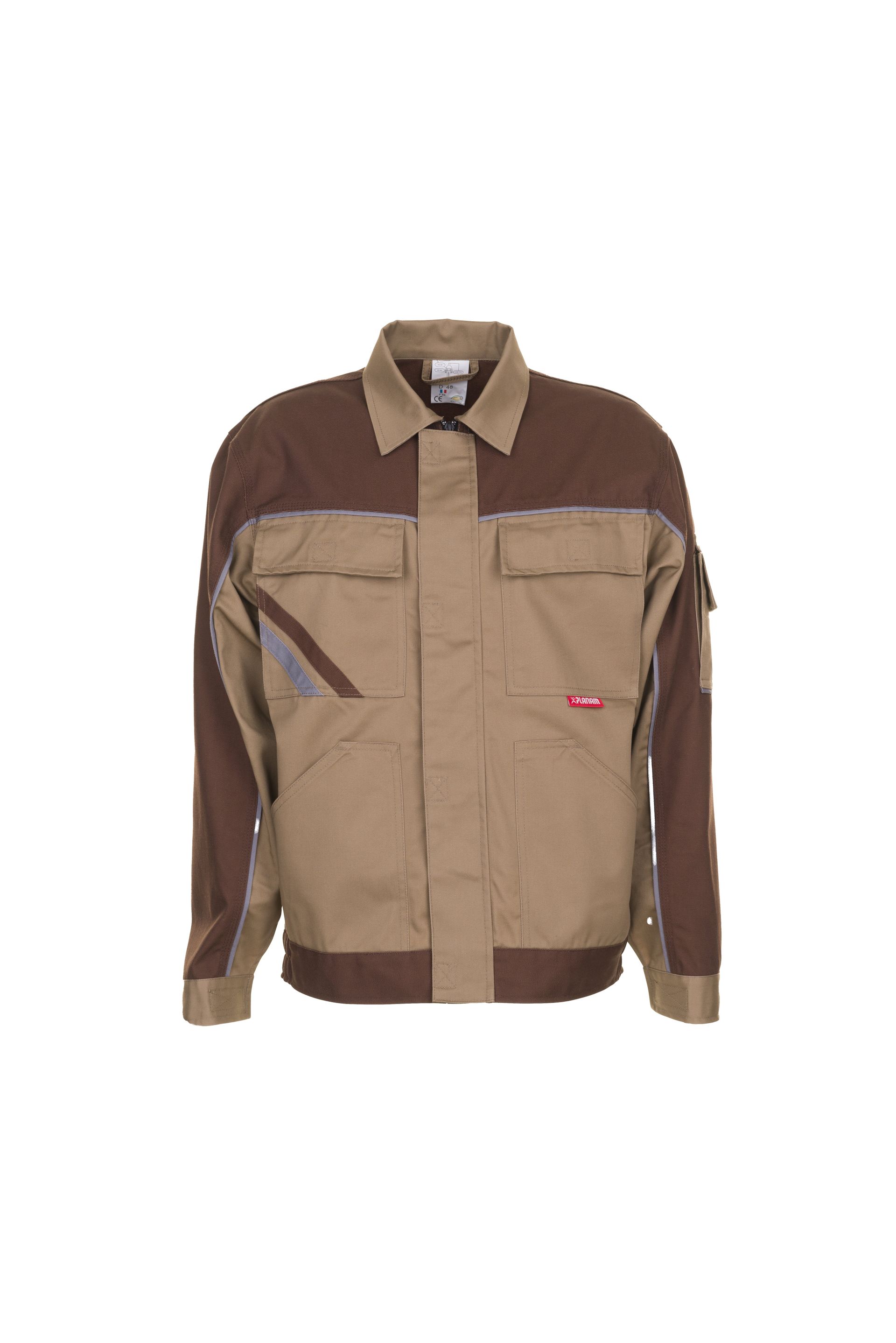 Planam Bundjacke Highline khaki/braun/zink Gr. 24