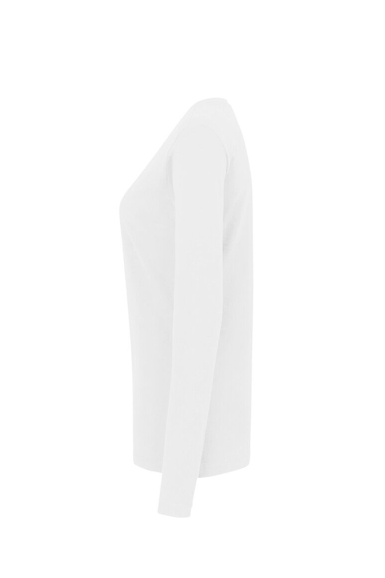 HAKRO Damen Longsleeve Classic weiß, XS
