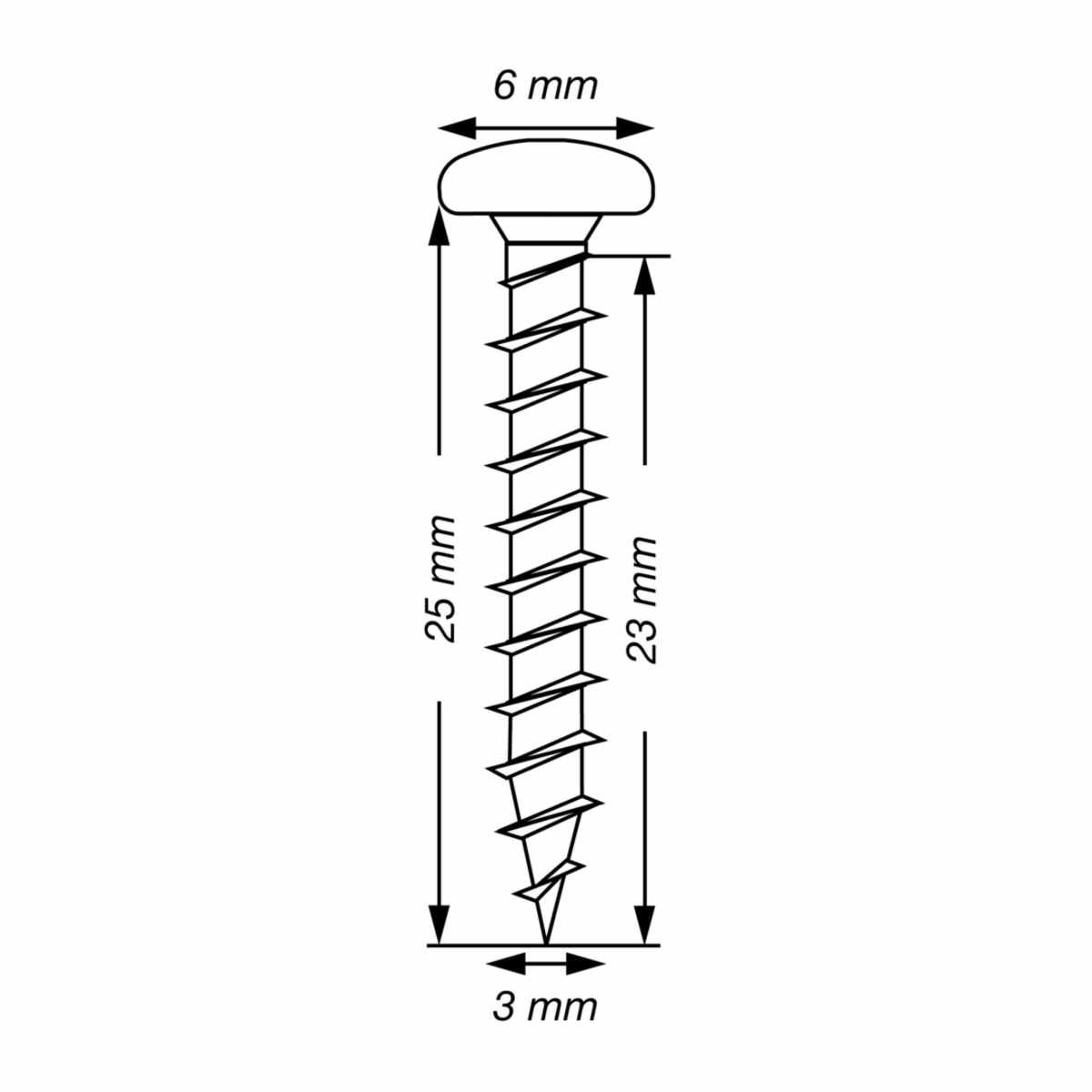 Spax/Schrauben Panhead 3,0X25 VE1000