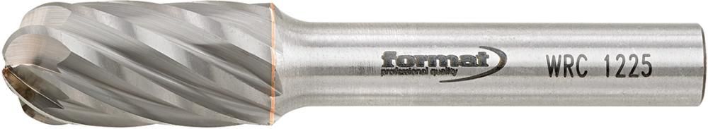 Frässtift HM Walzenrundform 1225 Alu 6mm 12x25mm FORMAT