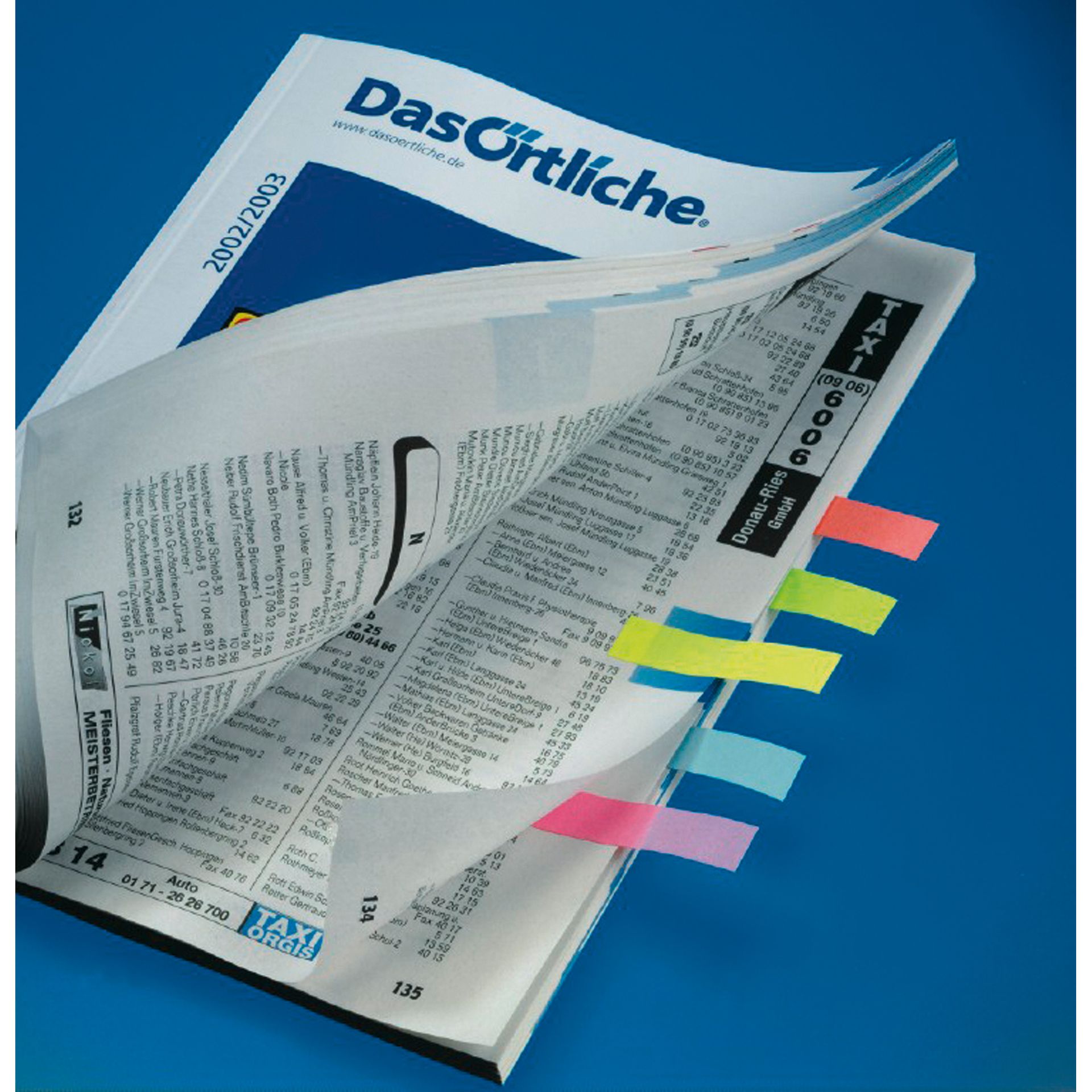 Haftmarker 50x80mm farbig sortiert 4 St./Pack.