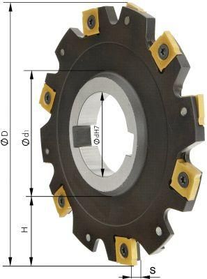 Scheibenfräser ohne Bund Z8 D 80x4 mm FORMAT