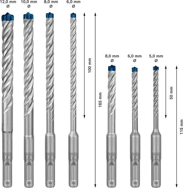 Bosch EXPERT SDS plus-7X Hammerbohrer-Set