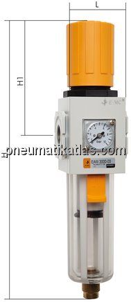 Eco-Line Filterregler, G 1/4", Ablass manuell