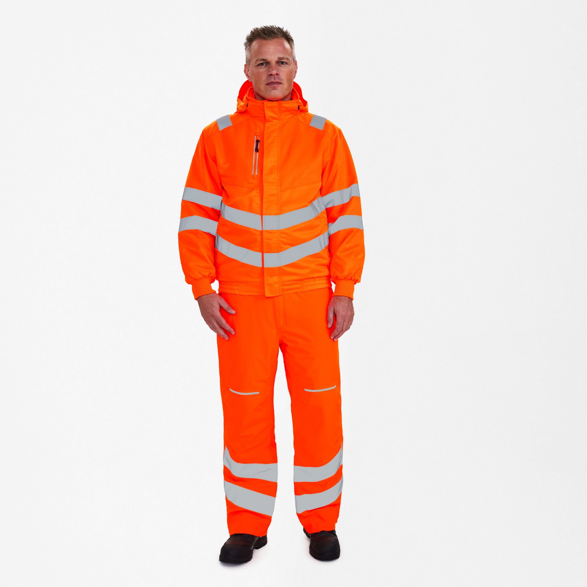 Safety Pilotjacke Hi-vis Orange, Gr. L
