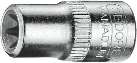 Steckschlüsseleinsatz 1/4" E6x25mm Gedore