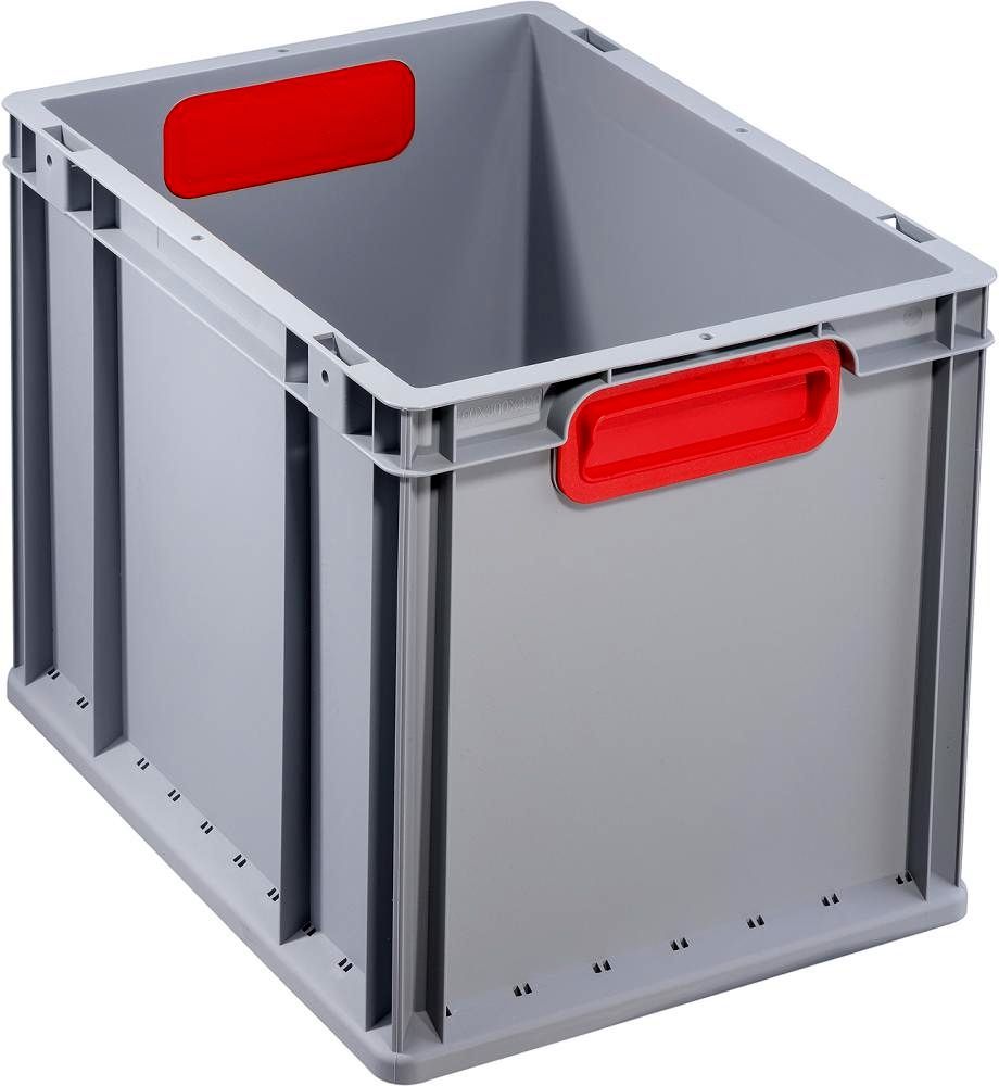 EuroBox 432,400x300x320mmGriffe geschl.,grau/rot