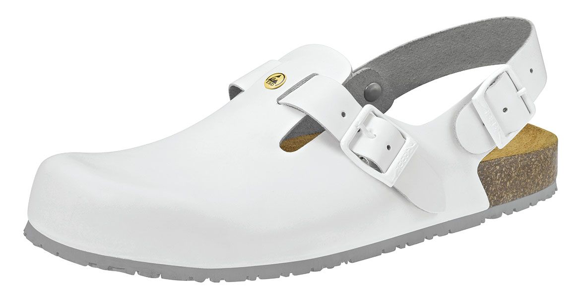 ESD-Berufsschuhe Nature Clog weiß Gr. 46
