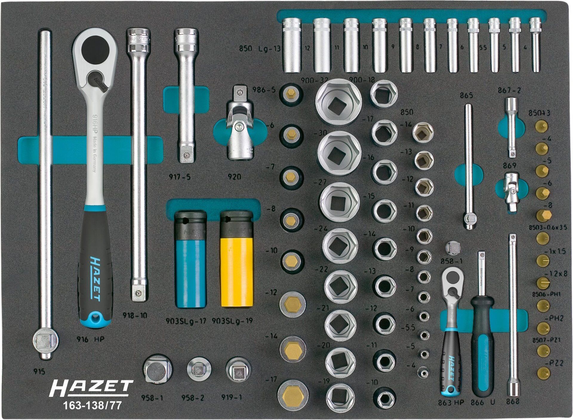 HAZET Werkzeugmodul, "163-138/77"