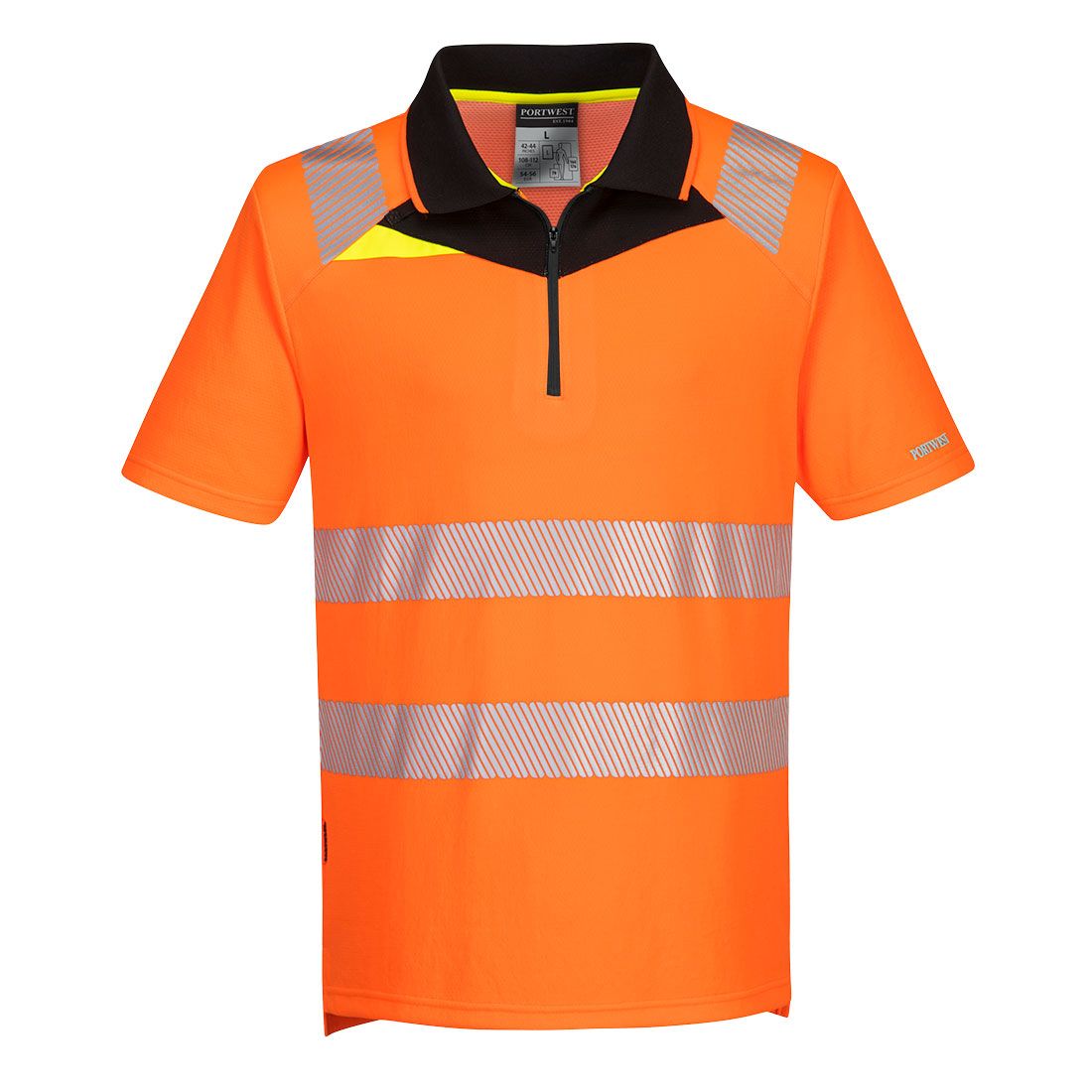 Portwest DX4 Warnschutz-Polo-Shirt, Orange, Gr. 2XL