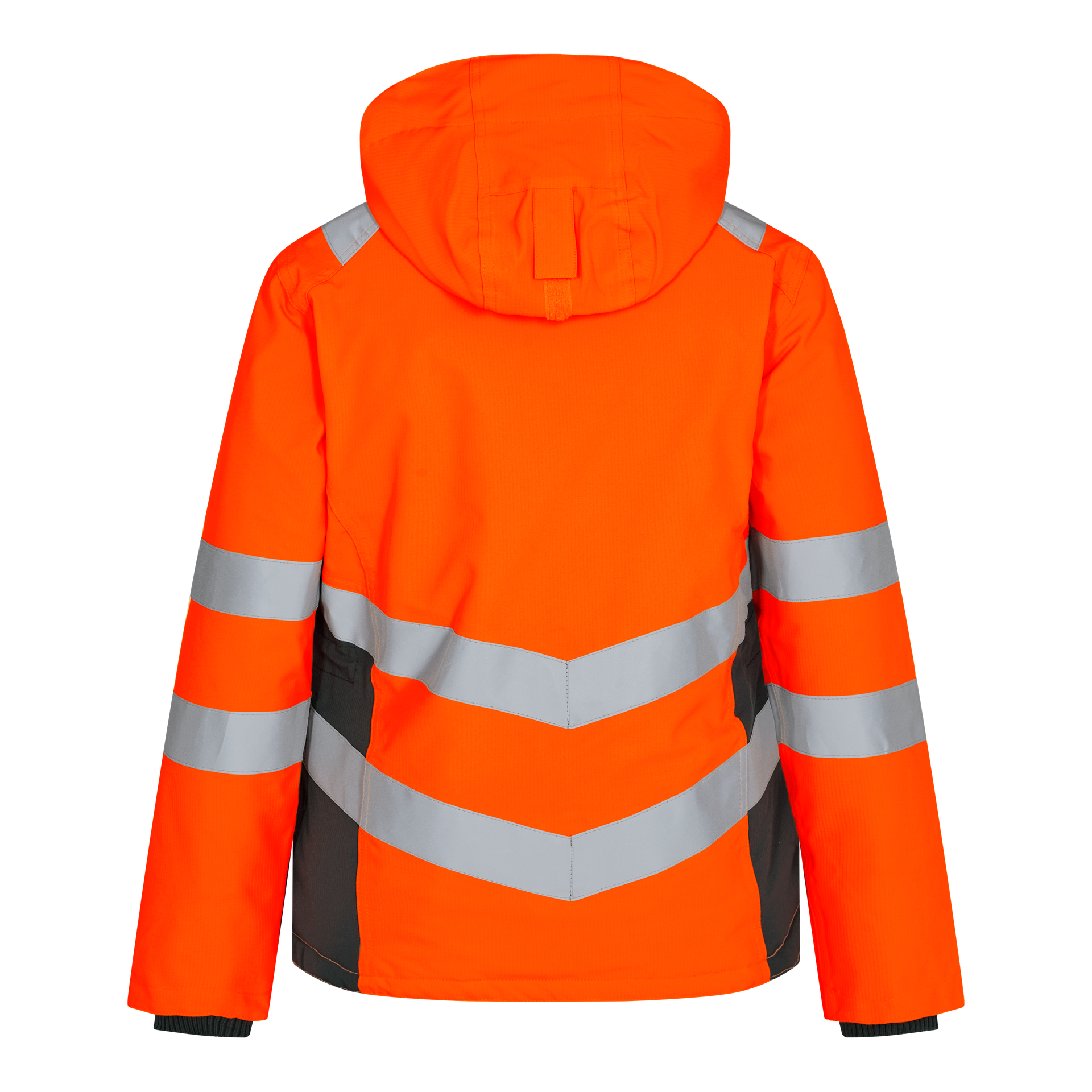 Safety Damen Winterjacke Orange/Anthrazit Grau, Gr. XL