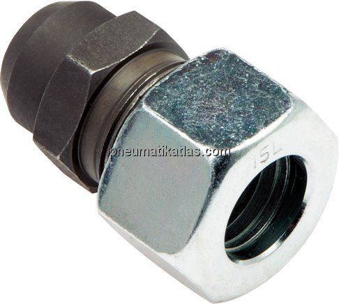 Gerade Anschweißverschraubung 6 L (M12x1,5), Stahl phosphatiert