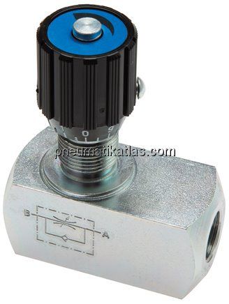 Hydraulik-Drosselrückschlagventil G 1/8"