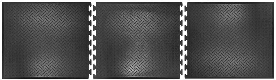 Anti-Ermüdungsmatte Comfort-Lok Endstück B70xL80 cm schwarz