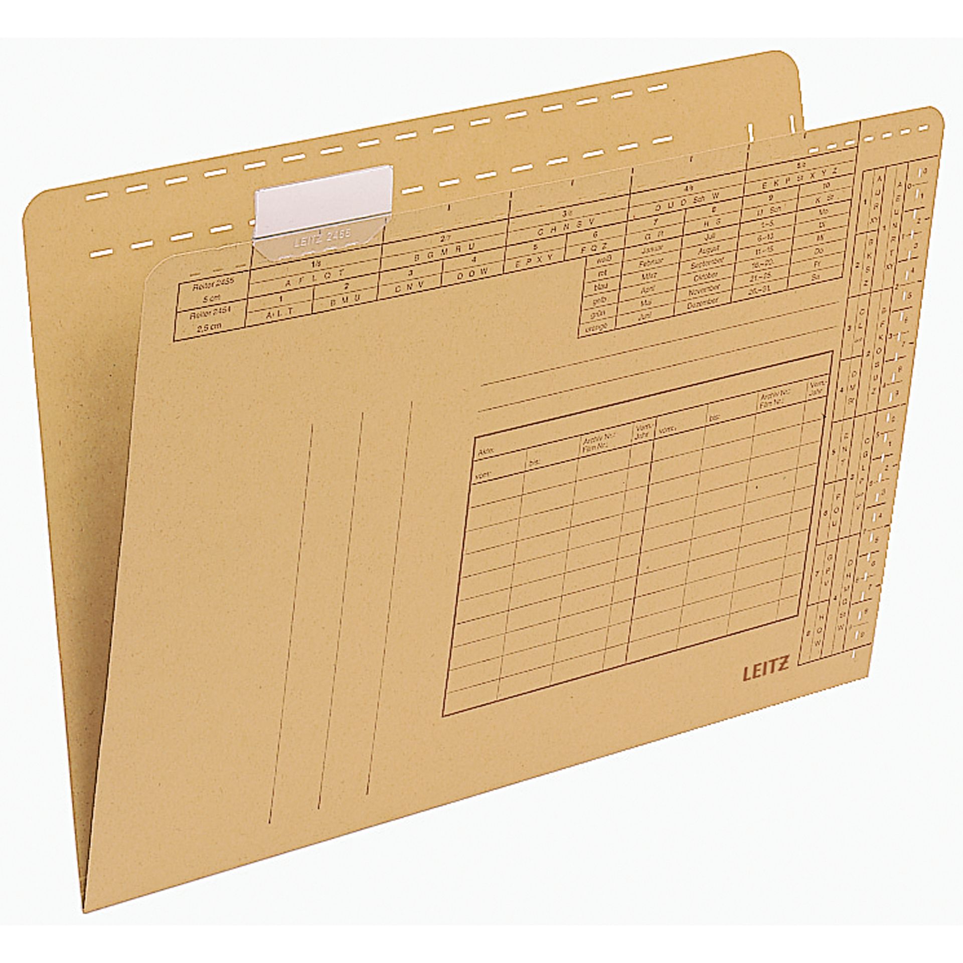 Einstellmappe  A4 250g Natronbr 100St