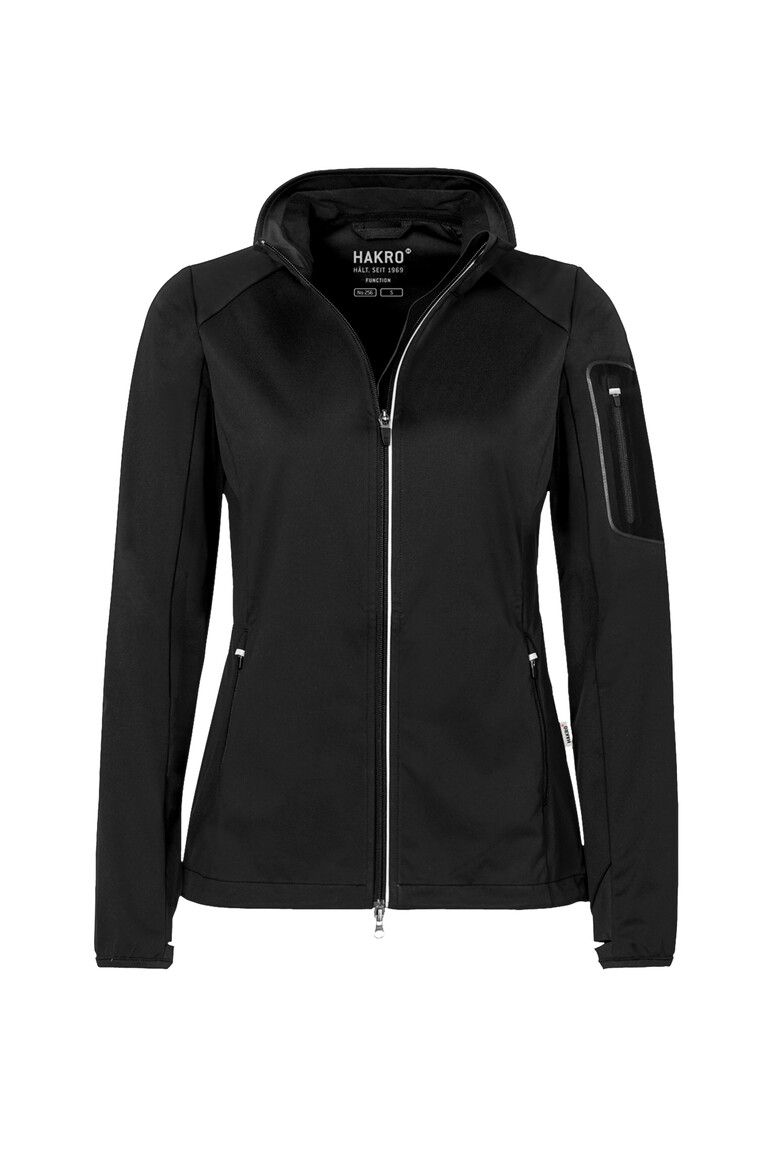 HAKRO Damen Light-Softshelljacke schwarz, XS