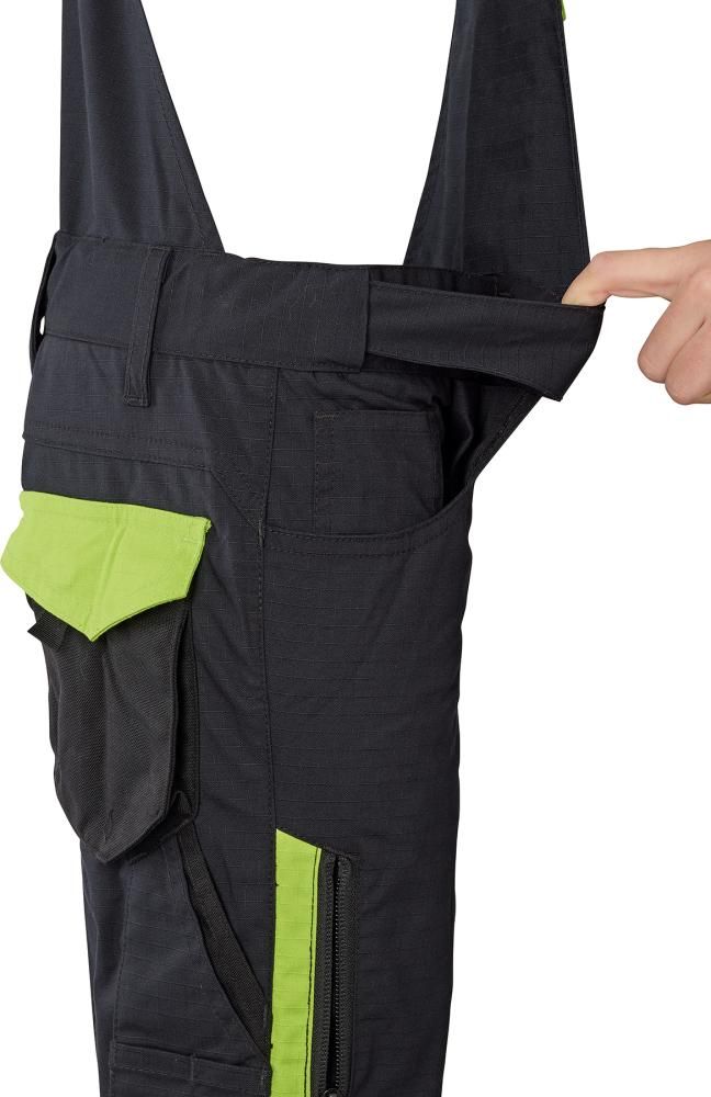 Kids-Latzh. Performance schwarz/lime Gr. 122-128 FORTIS