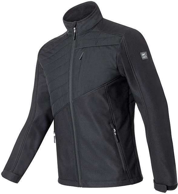 KÜBLER Hybrid-Softshelljacke 1344 2401 schwarz Gr. 2XL