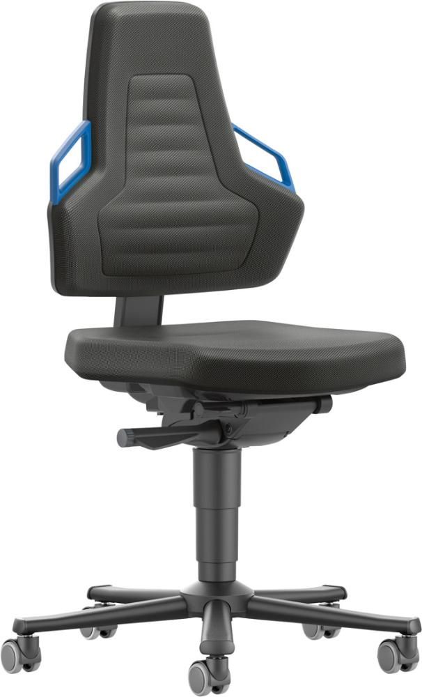 Bimos Arbeitsstuhl Nexxit 2 Griff blau Sitzhöhe