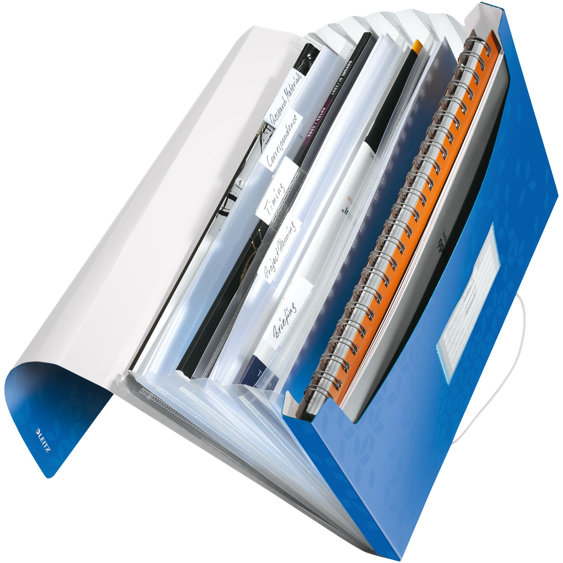 Fächermappe WOW DIN A4 6Fächer PP blau