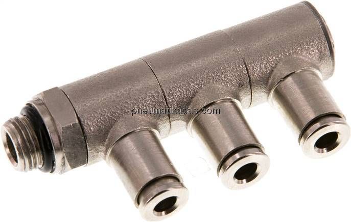 Steck-Mehrfachverteiler, 3-fach G 1/8"-4mm, IQS-MSV (Standard)