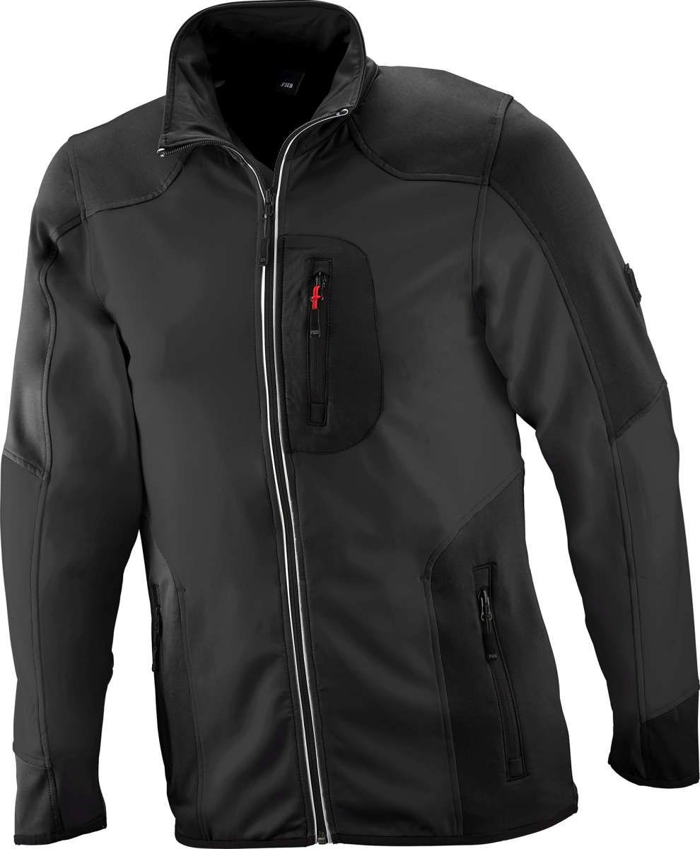 Jersey-Fleecejacke RALF, anthrazit-schwarz, Gr.2XL