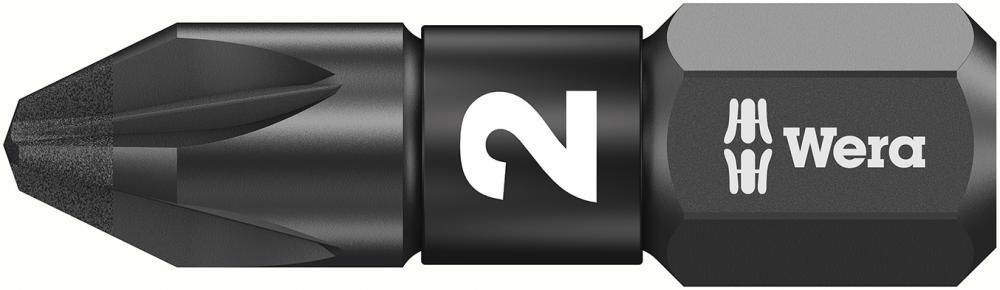Bit Impaktor 1/4" DIN 3126 C6,3 PZ2x25mm 10er Pack Wera
