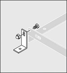 Bodenmontagewinkel vzk für Fahrradständer 2-er-Set