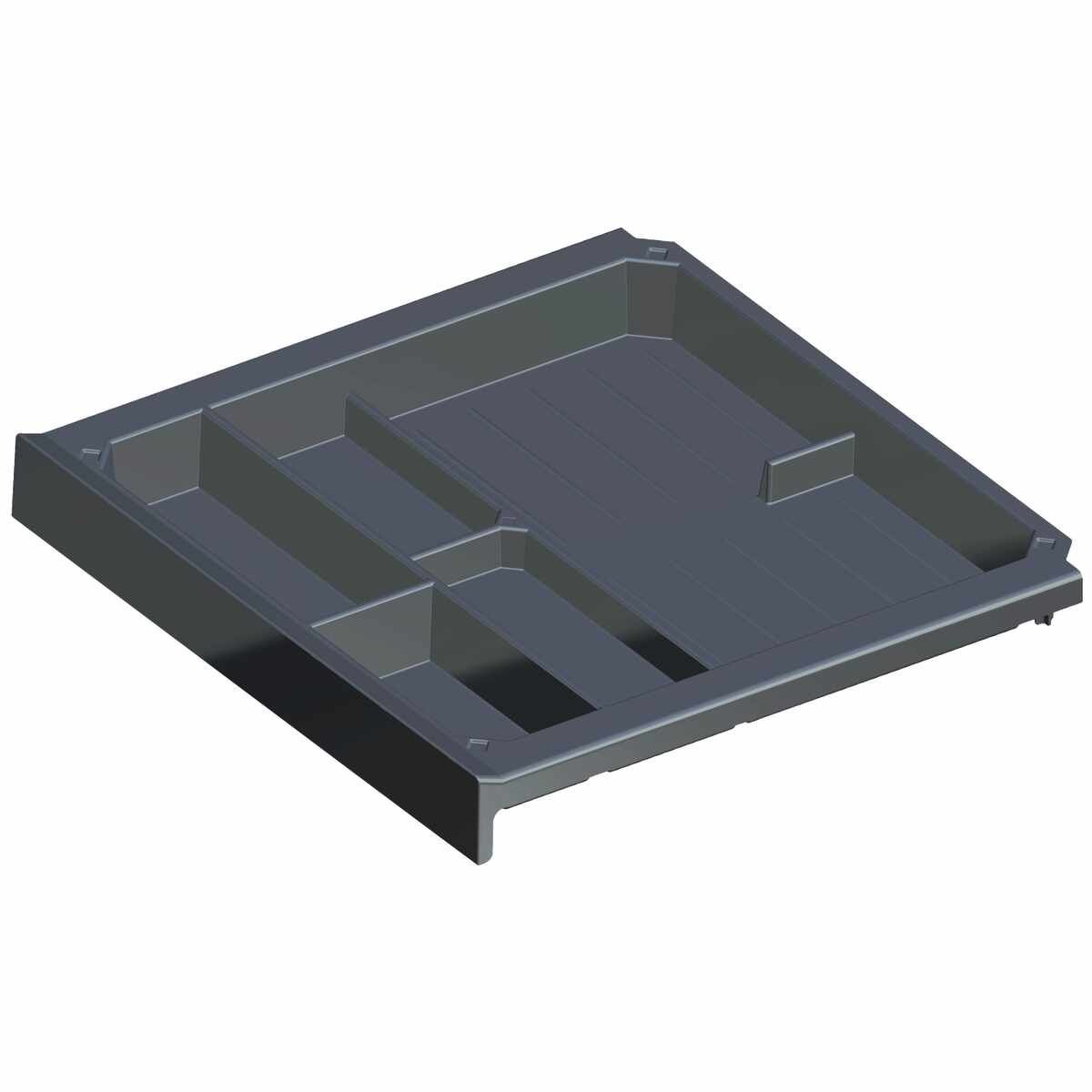 SmarTray Schale, Höhe 40 mm, Aluminium Optik