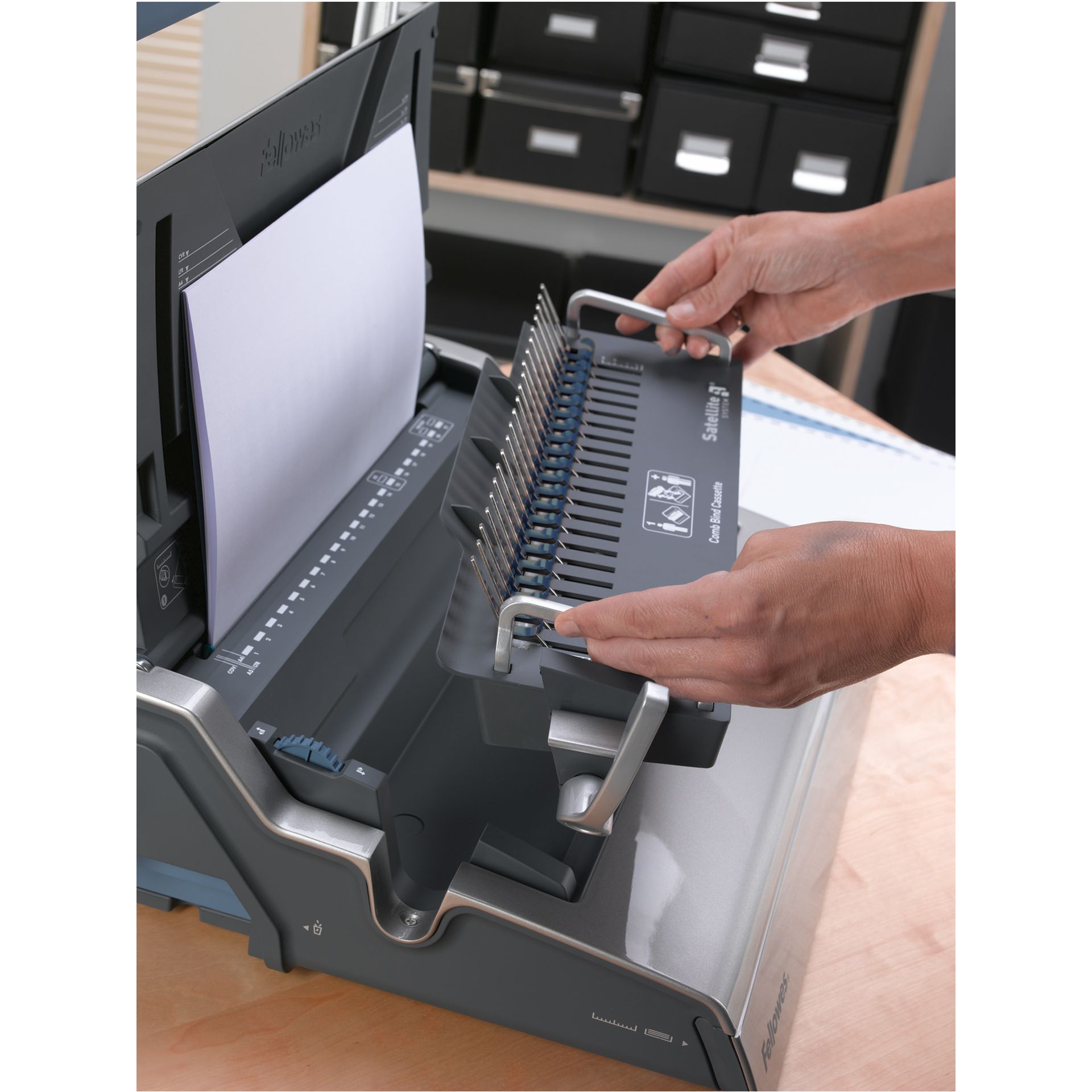 Plastikbindegerät GALAXY 500 anthrazit