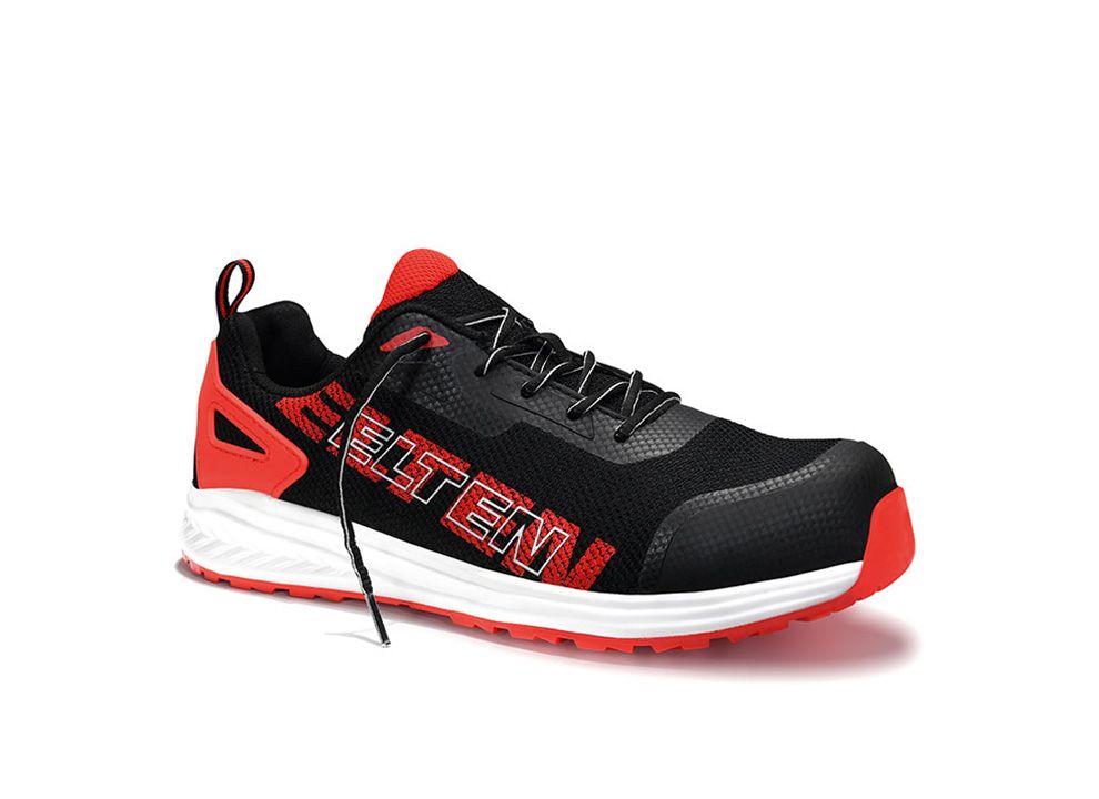 ELTEN Sicherheitshalbschuh BATIS black-red Low ESD S1PL, Gr. 36