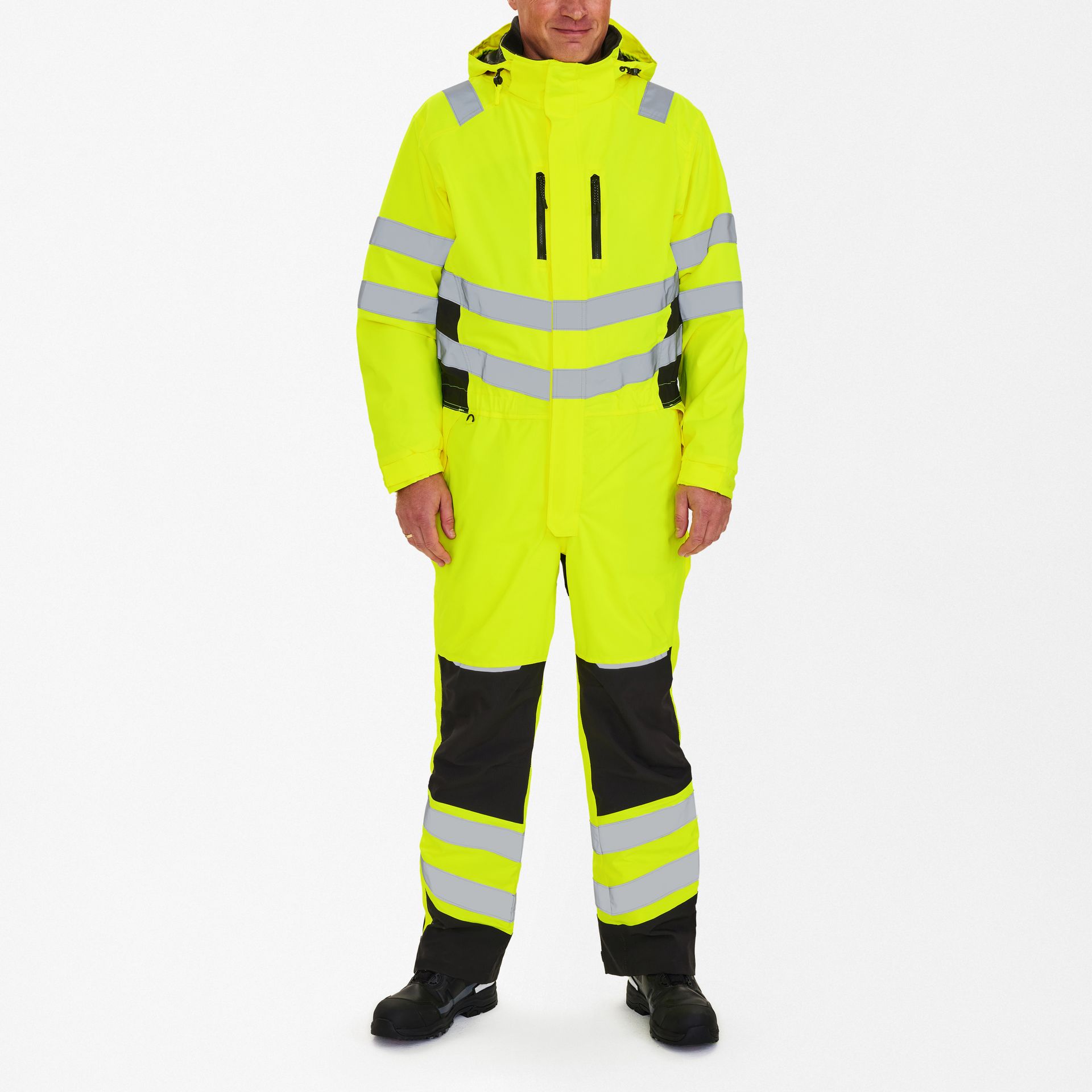 Safety Winteroverall Gelb/Schwarz, Gr. 4XL
