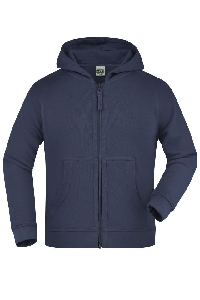 Hooded Jacket Junior Klassische Kapuzenjacke aus hochwertiger French-Terry-Qualität blau, Gr. M