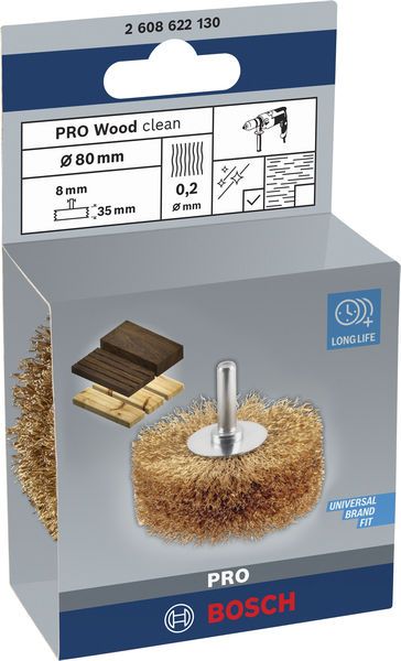 BOSCH Holz-Strukturbürste, vermessingt