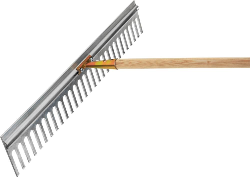 Aluminiumrechen m. Schwenkkopf 28 Zinken Arbeitsbreite 75 cm