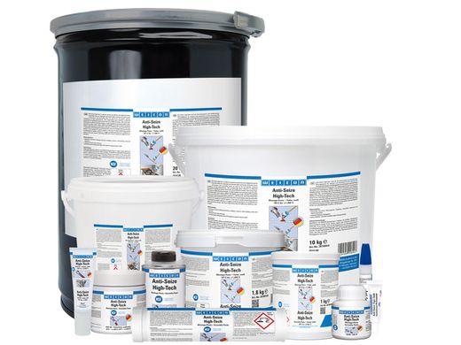 WEICON Anti-Seize High-Tech Montagepaste | metallfreie Schmier- und Trennmittelpaste | 0,45 kg | weiß