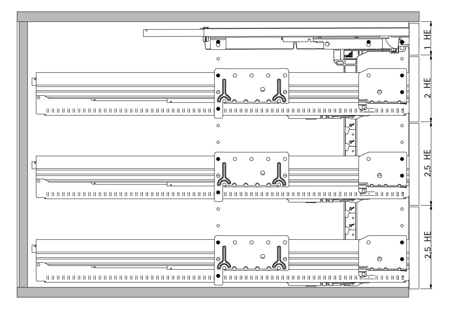 HETTICH Container-Set mit Vollauszügen