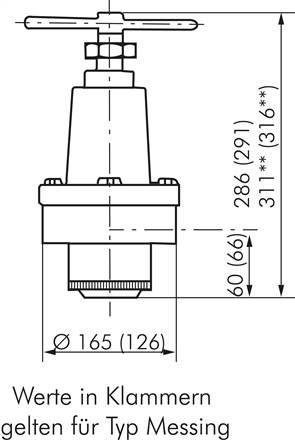 Druckregler, 1.4404, G 1", 0,1 - 1,5bar (Standard)