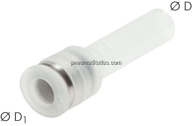 Reduzierung 6mm Stecknippel x 4mm Schlauch, IQS-PP